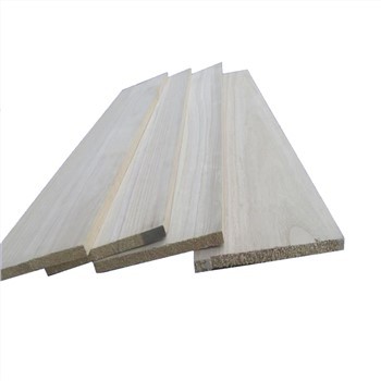 Edge papan kayu pepejal Panel Paulownia